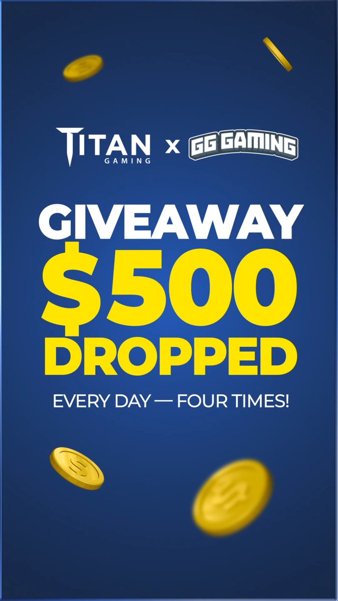 🎁 $500 X Giveaway ($100 x5 winners) 🎁 To enter: • Follow GG &amp; Titan on • Like this post &amp; Retweet • Comment with your Stake username Then you can head over to Kick and keep on winning more! $2000 is being given out EVERY SINGLE DAY on Kick! 🔥 🤑