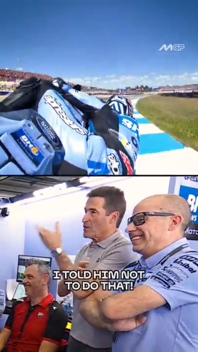 POV: You start celebrating your win before the chequered flag while your family can't hold its nerve in the box 😜 #SpanishGP 🇪🇸