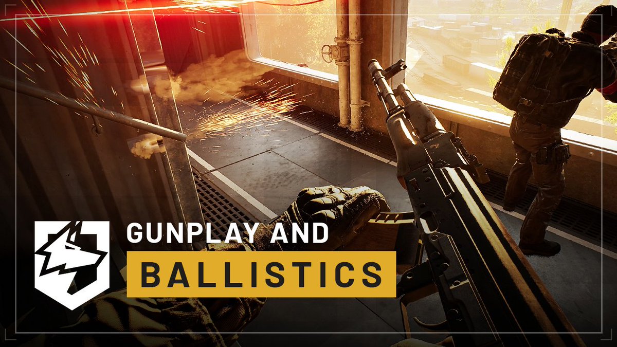 WARDOGS has in-depth physics-based ballistics. ▫️ Bullets penetrate light cover, walls &amp; foliage ▫️ Rounds ricochet off various hard surfaces ▫️ Bullet drop means ranged kills are a skill Gunplay and Ballistics in WARDOGS reward players who think before they pull the trigger.