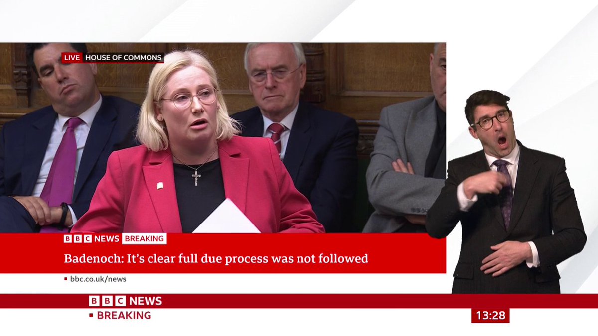 "I can't understand why the prime minister doesn't refer himself to the [Privileges] Committee," Labour MP Emma Lewell tells the Commons Follow live: