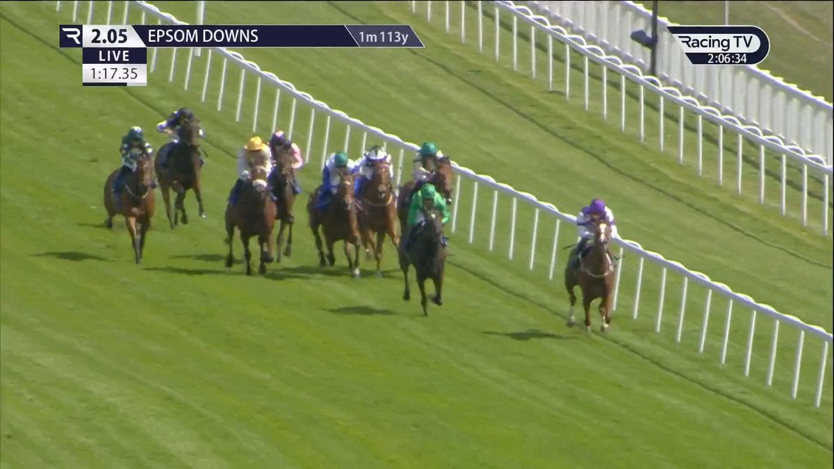 Unbeaten ✅ It looked dicey for a moment but Runman (Frankel) makes it two from two on his return, this half-brother to Royal Ascot winner Running Lion likely another 3yo colt to note for John and Thady Gosden Epsom Downs Racecourse