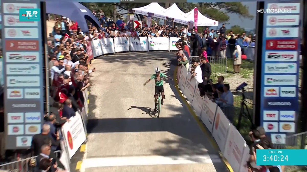 Por ti, por tu salud, por Equipo Kern Pharma, por Cristian Muรฑoz ๐๐ผ๐จ๐ด๐ Ivรกn Sosa, tras su operaciรณn de endofibrosis en 2025, sufre ante Berwick pero triunfa en el primer final en alto del Tour of Tรผrkiye en Kiran ๐บ Lo viviste en Eurosport y HBO Max Espaรฑa ๐. #TUR2026