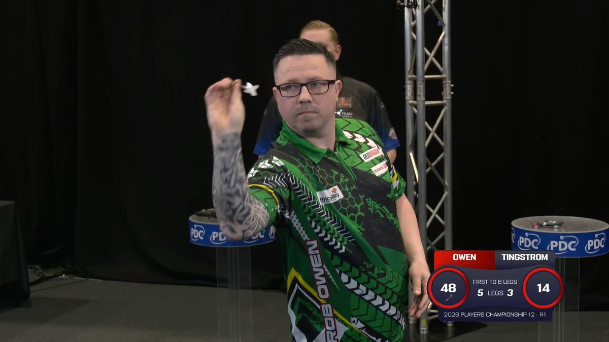OWEN ADVANCES! Rob Owen secures a hard-fought 6-3 triumph over Viktor Tingstrom to advance to round two in Milton Keynes! 📺 #PC12
