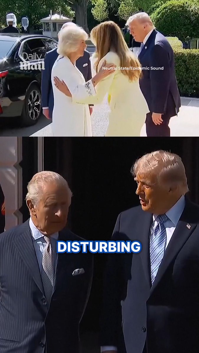 Lip reader reveals Trump's private warning to Charles moments after his arrival... and the King waving him off.