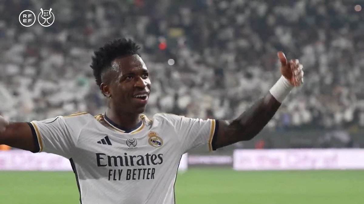 Remember when Vinicius Jr took 26 men Barcelona 62h 6m (6,018 km) to Saudi Arabia to bully them in front of Ronaldo to announce his readiness of taking over the barca ownership. Scored the fastest Classico hattrick and made history from their tears 😭😭
