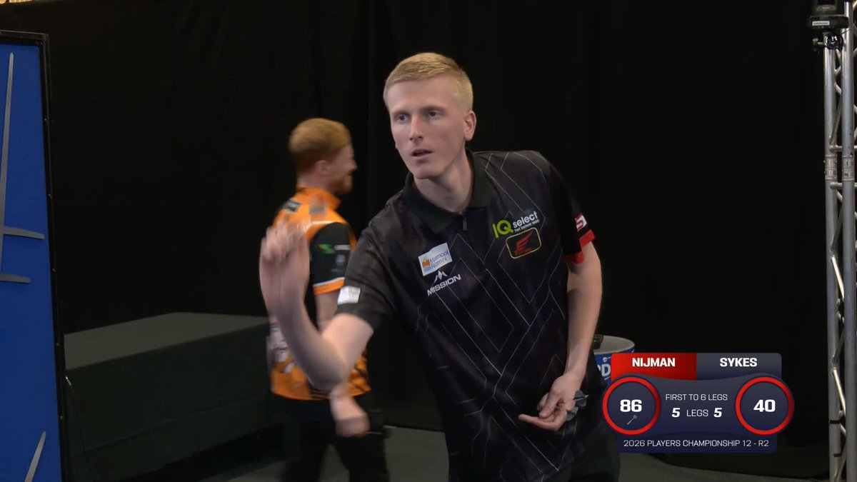 NIJMAN SNATCHES THE WIN! Wessel Nijman survives a match dart and a stellar performance from Tom Sykes to edge through to the last 32 with a nerveless 86 checkout! 📺 #PC12