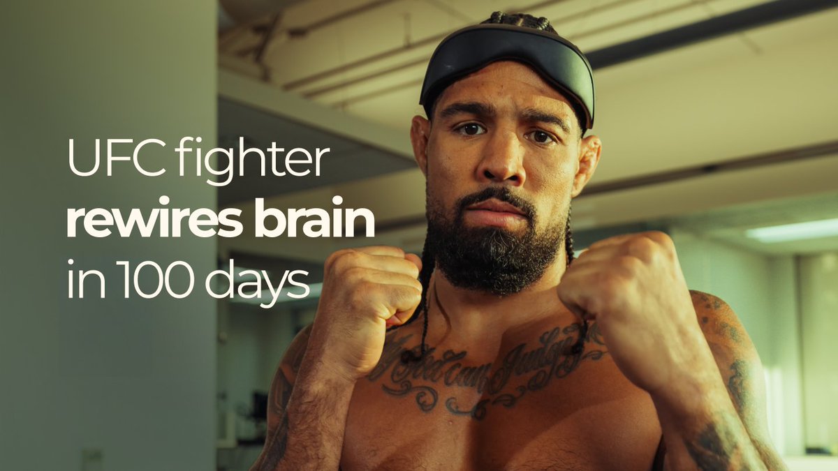 Introducing Maverick #1 Max "Pain" Griffin, UFC fighter - started using Mave headset 100 days ago - for stress regulation and performance Brain score: 71 (day 0) -> 83.4 (day 30) Grab your headset: