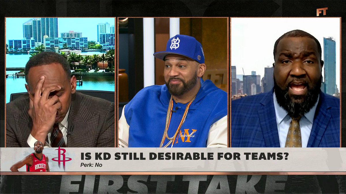 Is Kevin Durant still desirable for other teams? 🤔 Kendrick Perkins and Stephen A Smith debate 🍿 ⬇️
