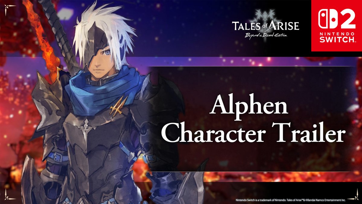 He was the first to take up the sword. He'll be the last to back down. Join Alphen on May 22: #TalesofAriseNSW2