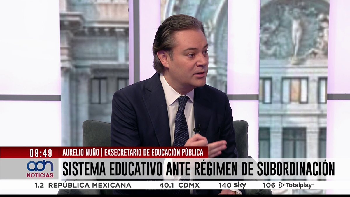 🗣️📚 Analizamos con Aurelio Nuño (Aurelio Nuño) el tema del sistema educativo ante un régimen de subordinación Toda la información en #NoticiasARasDeTierra con Ricardo Raphael |