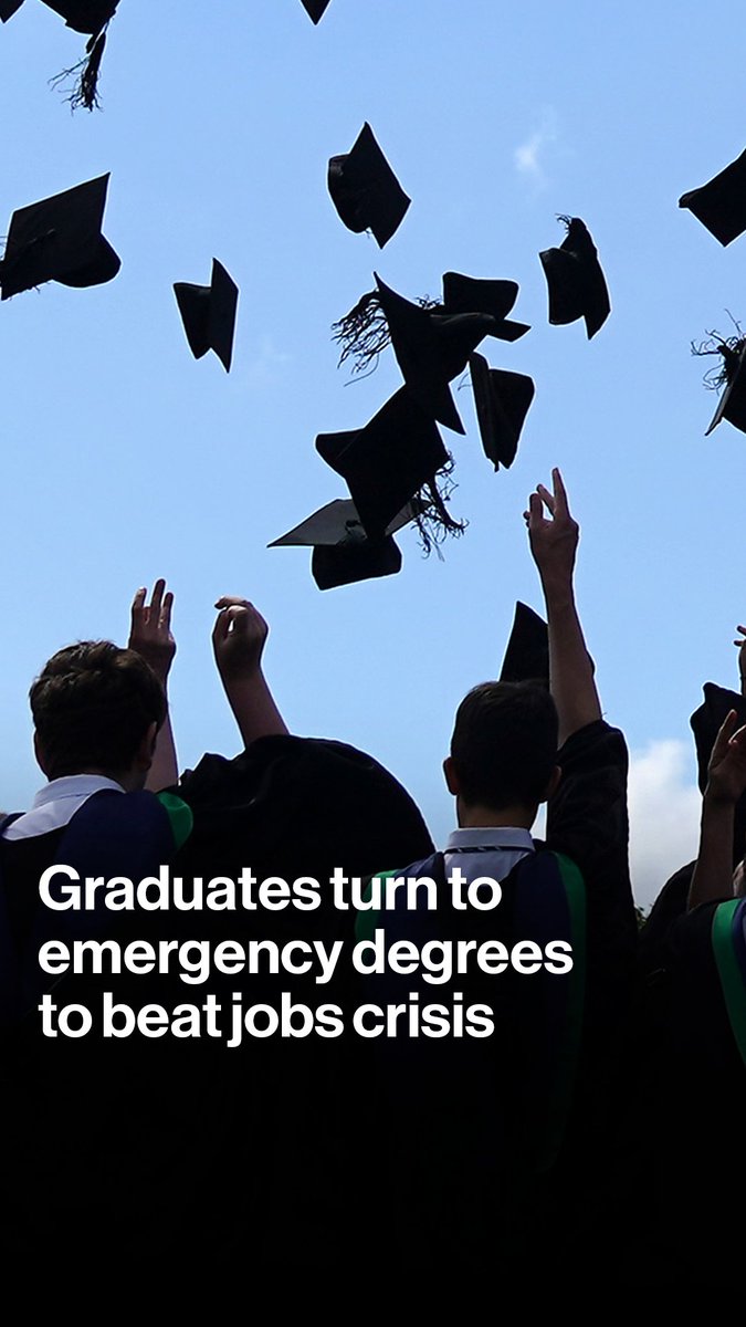 Graduates are turning to emergency degrees to ride out the current jobs crisis and guard against AI Irina Anghel explains the surge in demand for master's courses in the UK and beyond