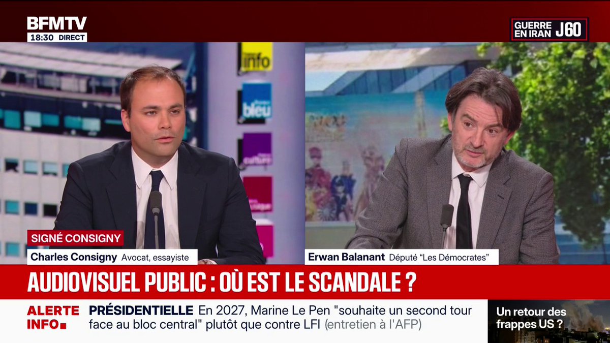SIGNÉ CONSIGNY - "L'idéologie de la gauche caviar irrigue aujourd'hui l'audiovisuel public", selon Charles Consigny, avocat, essayiste