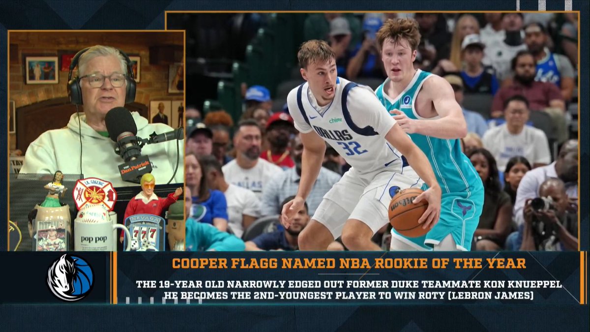 "Kon Knueppel set the rookie record for 3-pointers... Cooper Flagg was so much more than that – and I don't think he got enough recognition for the season that he had." – DP on Cooper Flagg being named NBA Rookie of the Year.