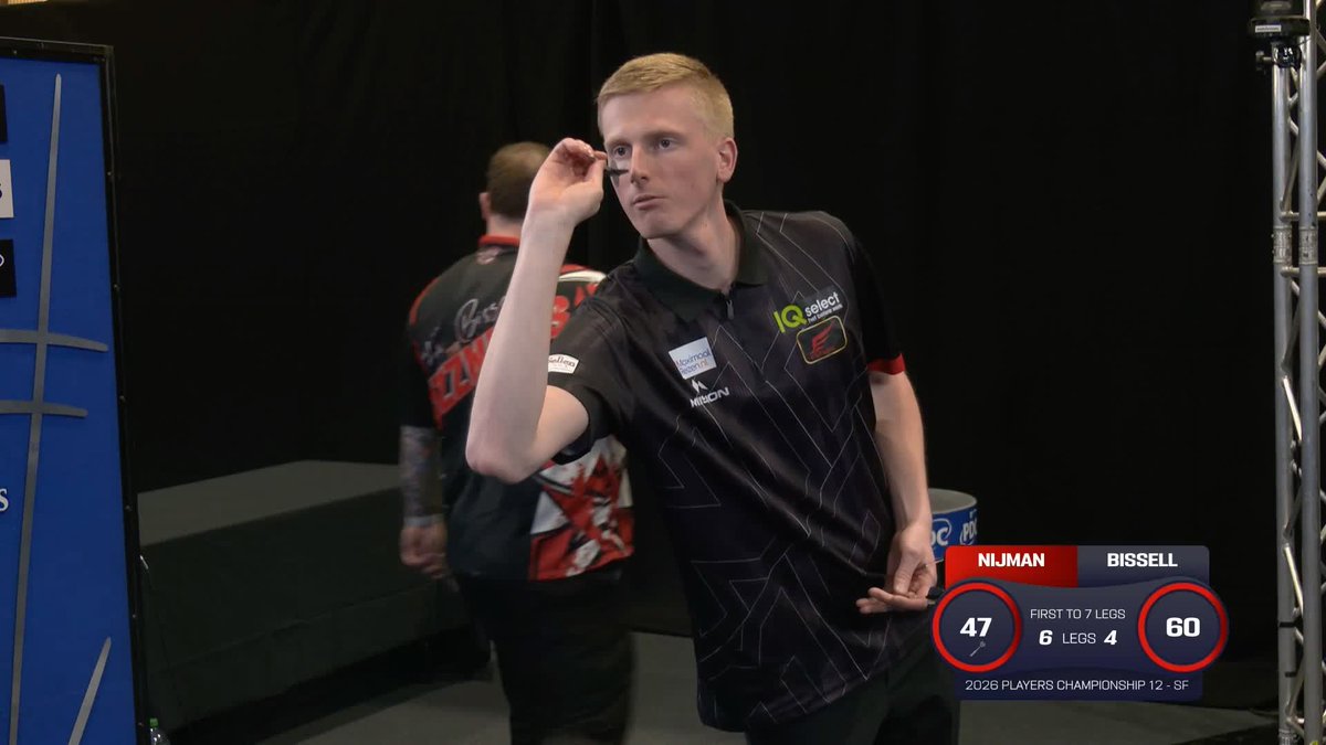 NIJMAN INTO FIFTH PC FINAL OF 2026 😳 Wessel Nijman has been ridiculously good in 2026… 🔥 The Dutchman reaches his FIFTH Players Championship final in just 12 events, defeating Tom Bissell 7-4 with a 103+ average 🙌 📺 #PC12