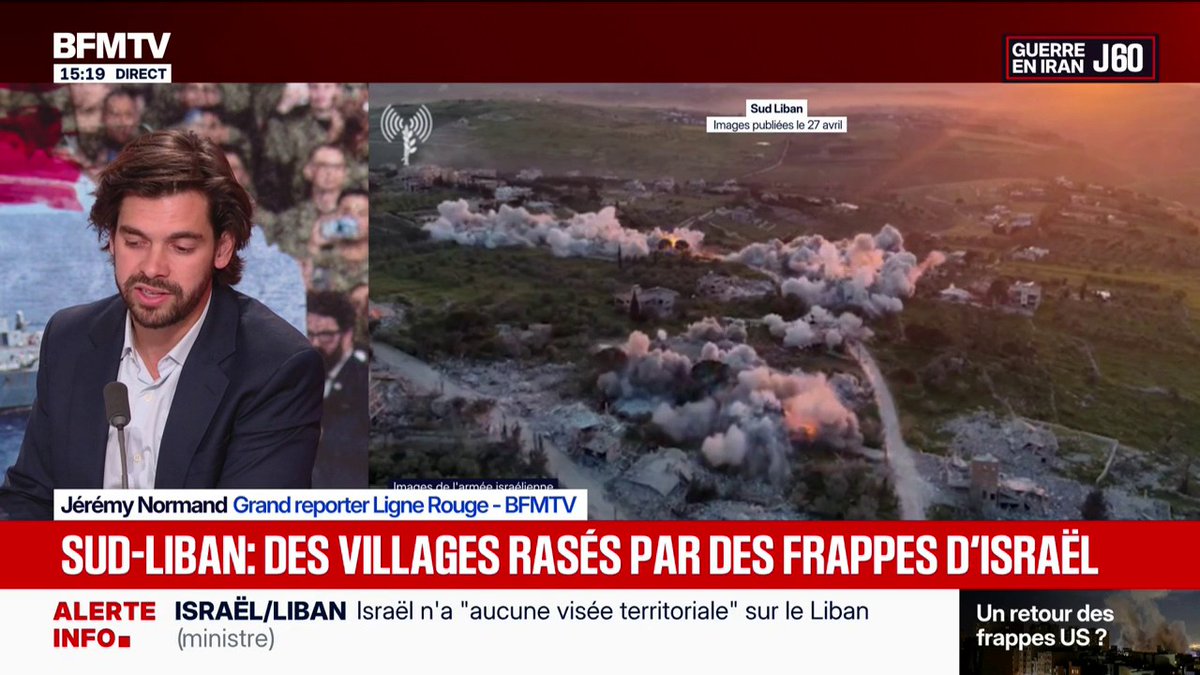 Les images effroyables de villages libanais entiers rasés par l’armée de destruction génocidaire 🇮🇱, pour occuper le Liban et empêcher les libanais de revenir . Une nouvelle Nakba comme pour les palestiniens . Des millions de vies brisées.