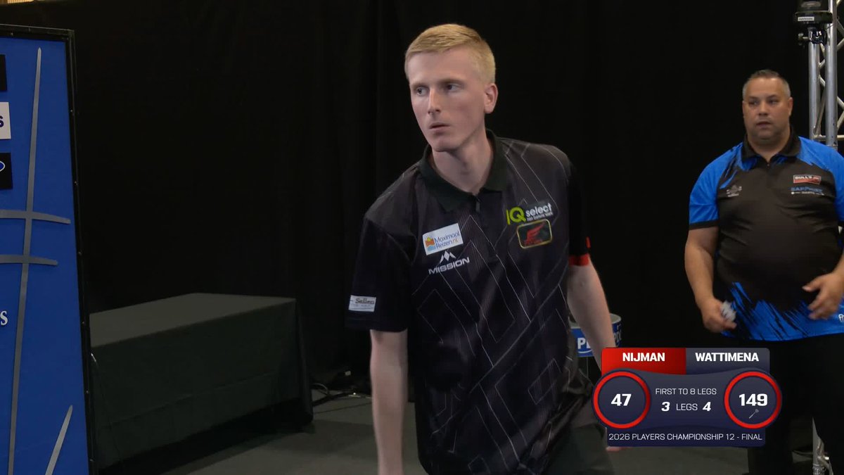 ALL SQUARE SO FAR ⚖️ Wessel Nijman has rallied from 3-1 down, taking an 11-dart leg to level 4-4 against Jermaine Wattimena in the final! 📺 #PC12