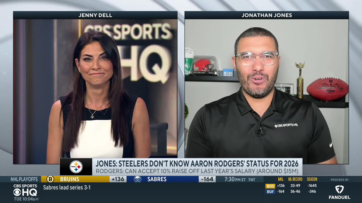 "What this signals to me more than anything else, is that the Pittsburgh Steelers truly do not know what Aaron Rodgers is going to decide." Jonathan Jones on the Steelers placing a UFA tender on Aaron Rodgers.
