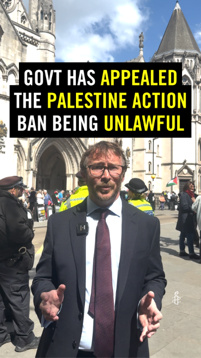 BREAKING: We’re outside the Royal Courts of Justice because the government has chosen to appeal the High Court’s decision that the ban of Palestine Action was unlawful. Going after protestors should never be a government priority. It’s that simple. If you're appalled at police arresting people as terrorists for peacefully expressing their opinion... It’s not just you. This is a recipe for authoritarianism. When protest is treated like terrorism, all of our freedoms are at risk. By protecting protest rights we can defend ourselves against rising authoritarianism. Read our submission: