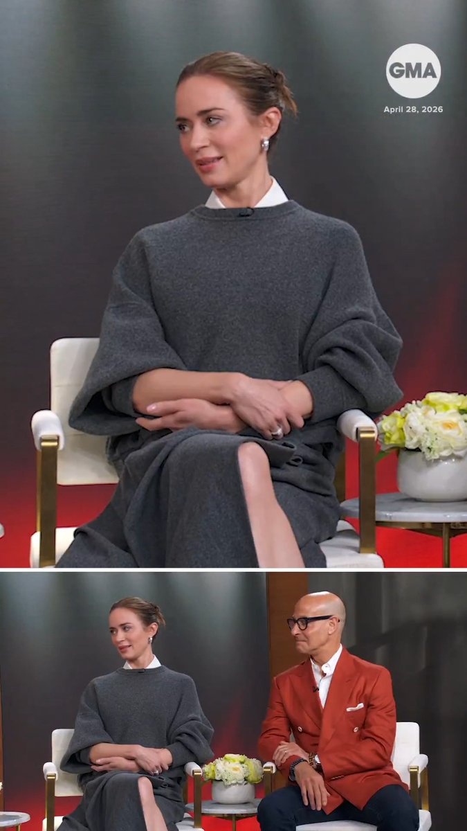 Emily Blunt channeled her inner Stanley Tucci to get back into character on "The Devil Wears Prada 2." "When Stanley has a rant, it's my favorite ... the Italian in him comes out."