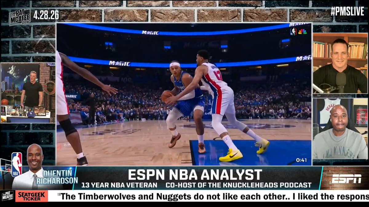 "It's not as bad as you make it sound Evan Fox" 😂😂 Quentin Richardson #PMSLive