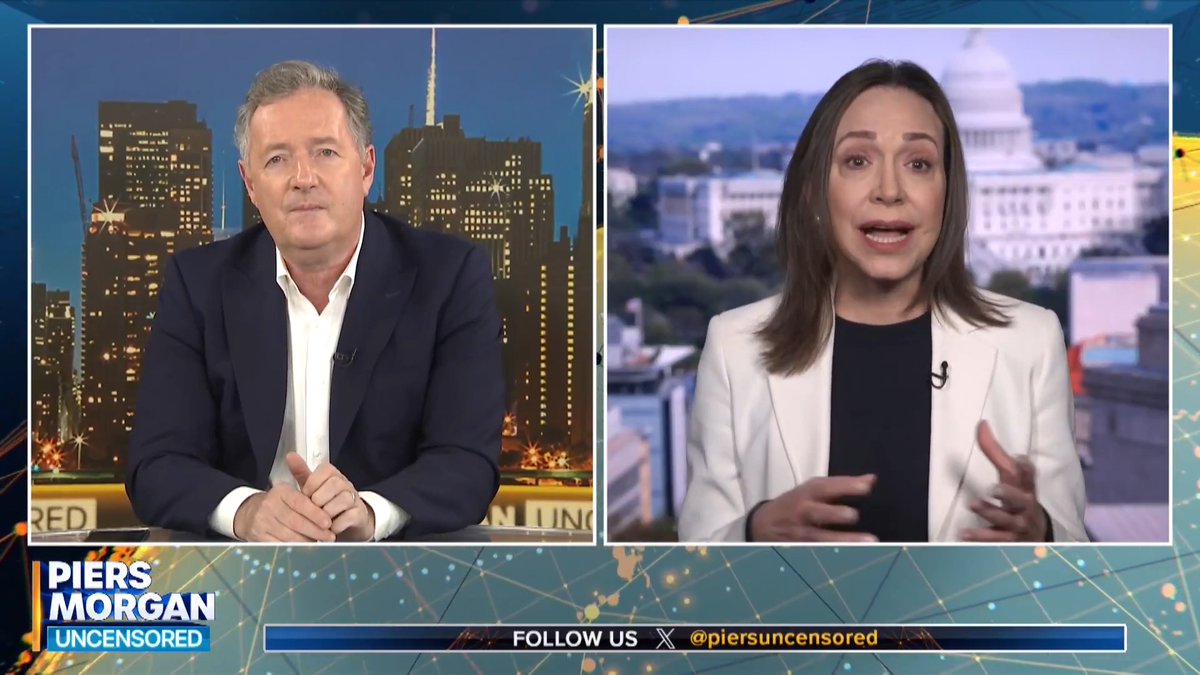 "I will offer myself and I hope the Venezuelan people choose freely!" María Corina Machado reveals whether she was ‘disappointed’ not to have been made Venezuela’s interim president by Trump after Maduro’s capture. 📺 Piers Morgan | María Corina Machado