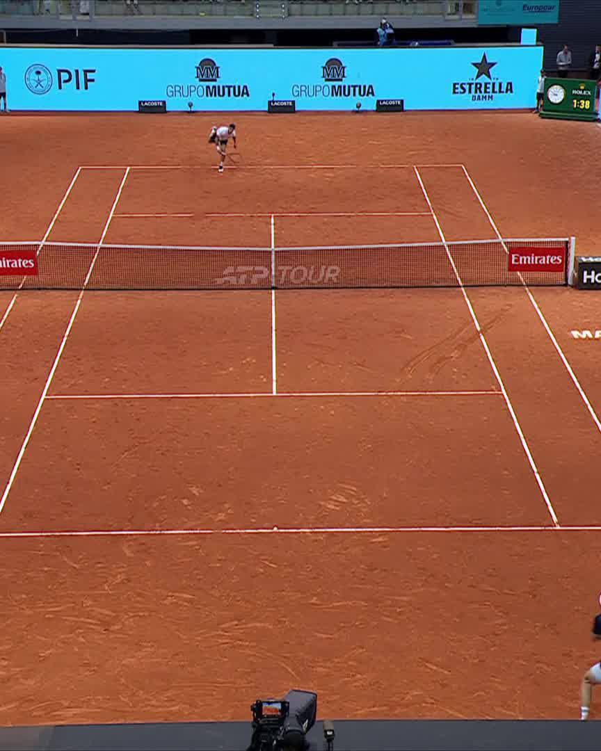 Keeps on going 😮 The moment Alexander Blockx took out No.16 seed Cerundolo to reach the last eight! #MMOpen