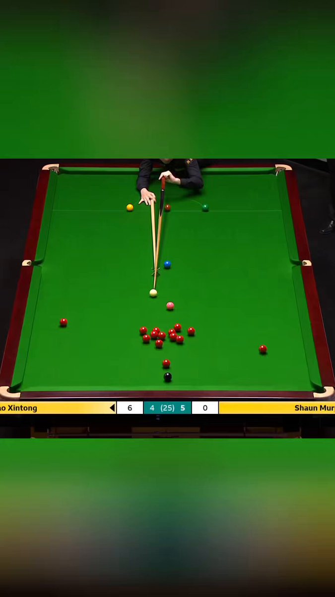 HAT-TRICK BALL! 🔴🔴🔴 Zhao Xintong potted three balls in one… #WorldChampionship