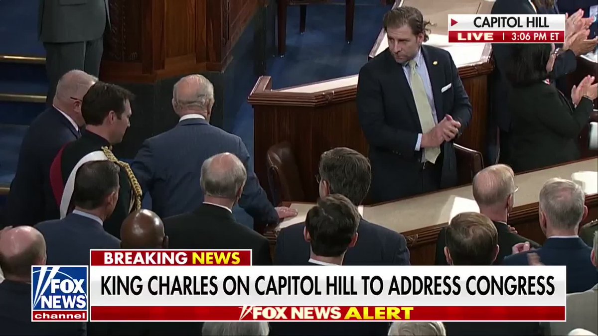 NOW: King Charles arrives on Capitol Hill for an historic address to the Joint Meeting of Congress. It is a striking moment 250 years after America declared independence from the British monarchy and only the second time a British monarch has spoken to Congress.