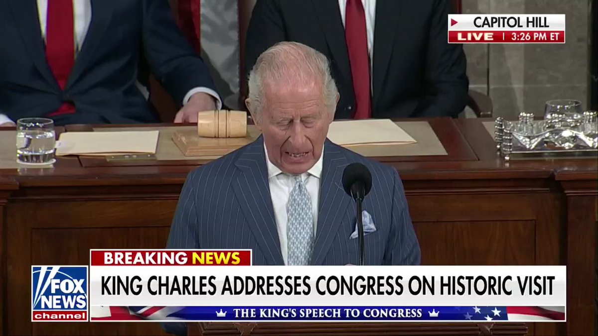NOW: King Charles III honors the victims of 9/11 during his address to Congress, marking the 25th anniversary of the attacks. "We stood with you then, and we stand with you now in solemn remembrance of a day that shall never be forgotten."