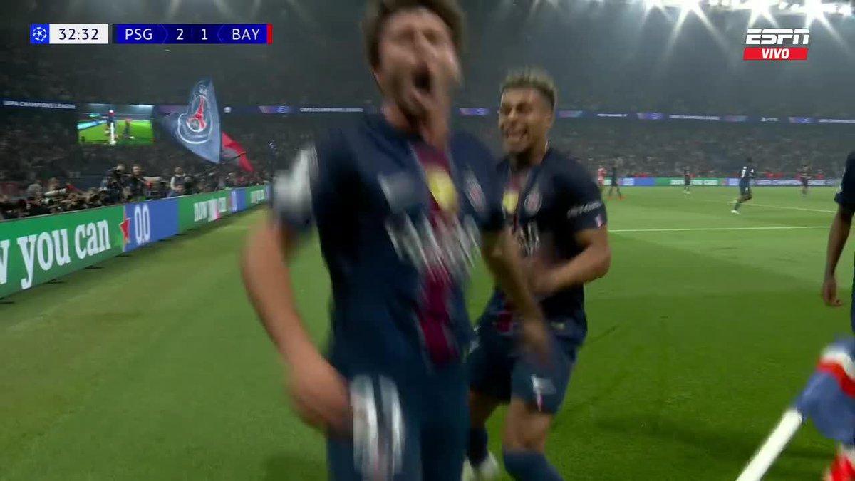 🤯🍿 GRAN CABEZAZO DE JOÃO NEVES Y PSG YA DA VUELTA LA SEMIFINAL EN PARÍS.