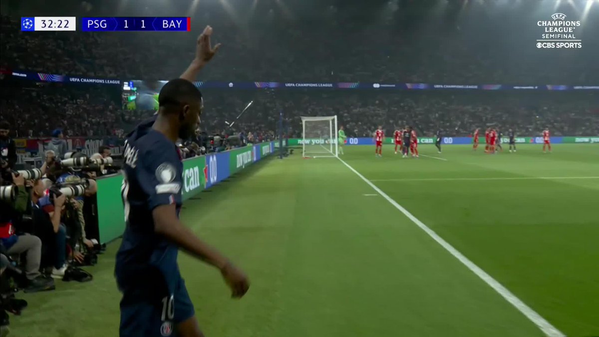 THIS GAME IS LIVING UP TO THE HYPE 😮‍💨 João Neves turns it around for PSG in the first half 💥