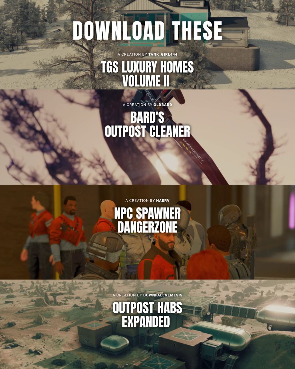 Live in classic Earth luxury and build the Outpost of your dreams with these Creations 🏡