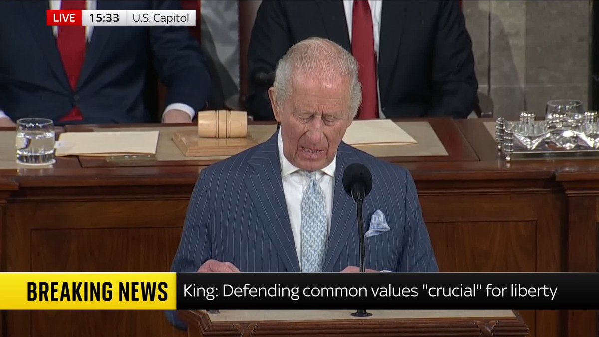 'We must reflect on our shared responsibility to safeguard nature, our most precious and irreplaceable asset' King Charles stressed the value of protecting the environment while addressing U.S. Congress. U.S. state visit latest: 📺 Sky 501 and YouTube