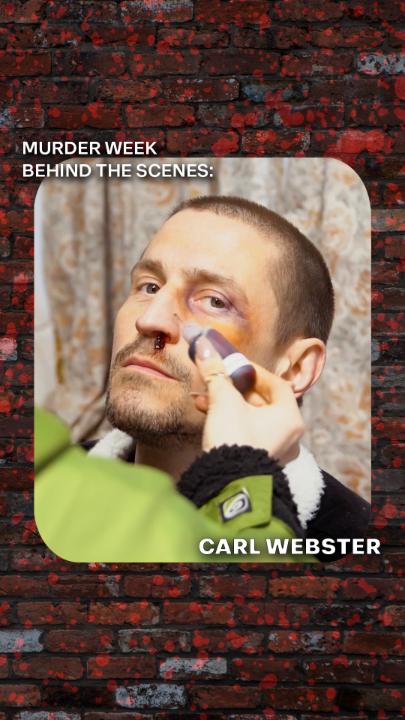 It's not looking good for Carl 😬 We caught up with Jonathan during the filming of tonight's action! 🎬 #Corrie #MurderWeek