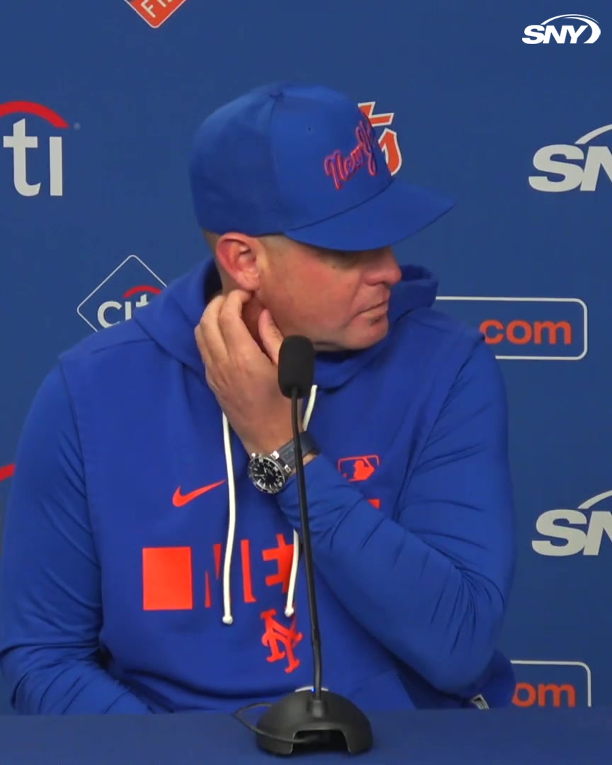 Carlos Mendoza was asked today if he’s considered the possibility that the Mets aren’t very good. “I believe in those guys. I will continue to do so. It's my job to get the best of them, it's our job. You've got to believe in your players."
