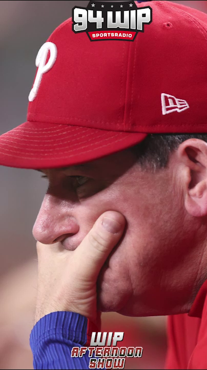 Jack Fritz on the Phillies' decision to fire Rob Thomson: "While I do agree it was the only lever they could pull...I think they've been very aware that Rob Thomson's job was on the line...I just don't think they're good enough."