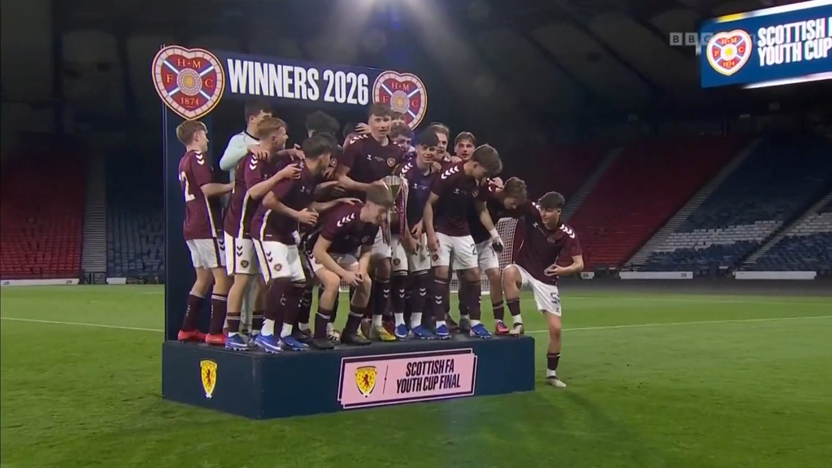 Heart of Midlothian - 2026 Scottish Youth Cup champions 🏆👏 #BBCFootball