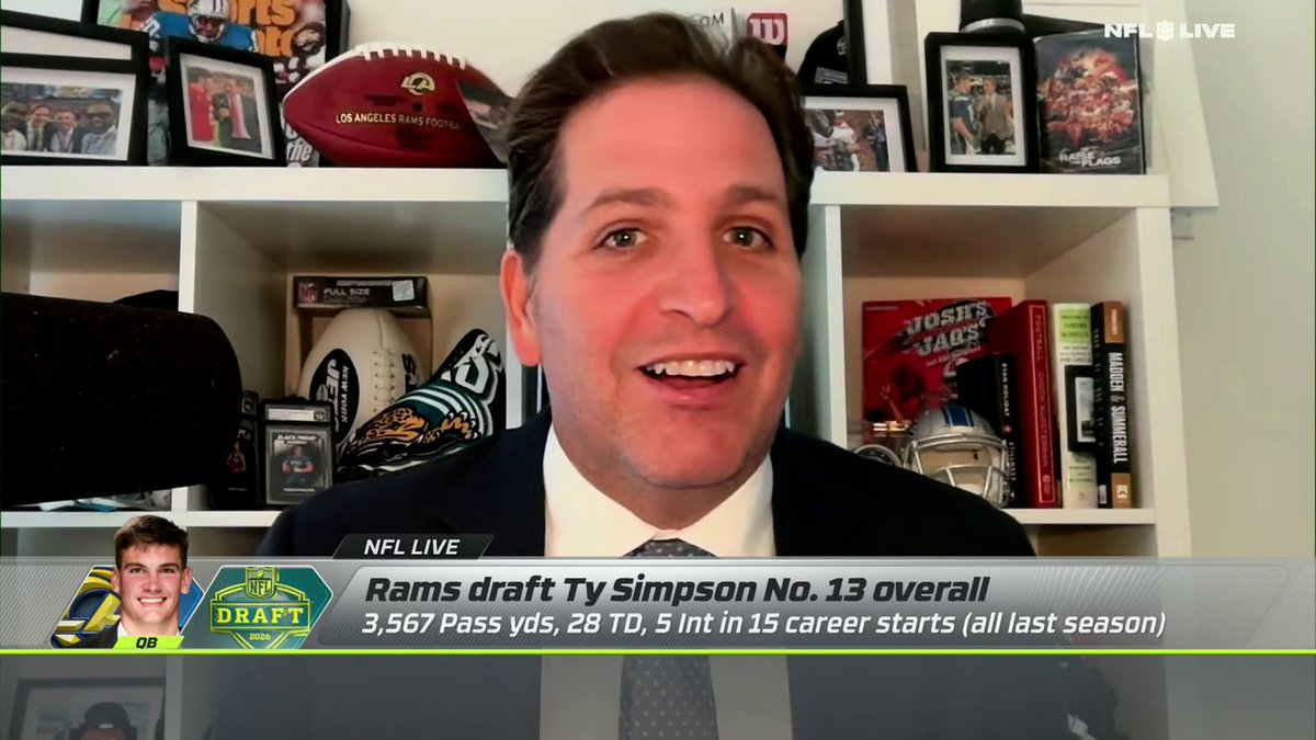 "They didn't want this out there because they were worried another team might [have] found out that they liked Ty Simpson." —Peter Schrager on Ty Simpson having a "secret meeting" with the Rams ahead of the draft 🏈