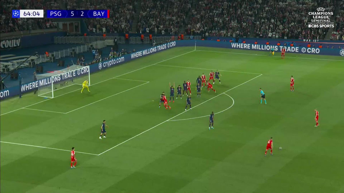 First #UCL goal at a massive moment for Dayot Upamecano and Bayern 💥