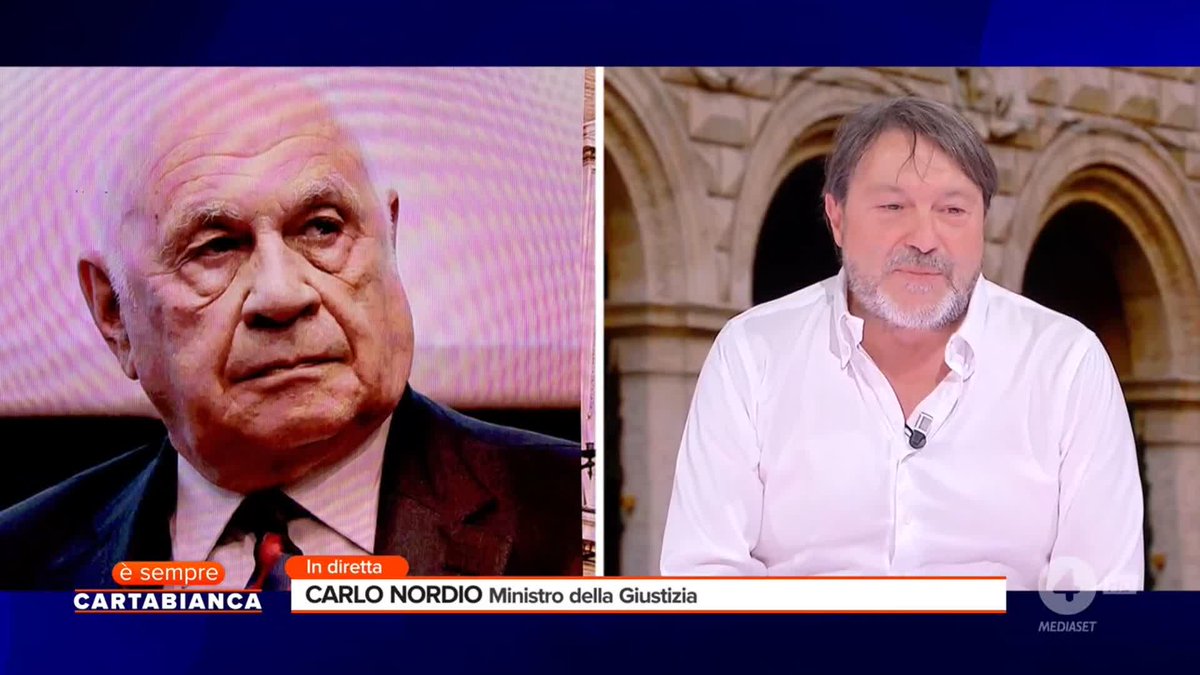 "Sono stato in Uruguay per una breve missione ma non ho mai incontrato Cipriani e non sono mai stato a casa sua" La telefonata di Carlo Nordio in diretta a #ÈsempreCartabianca