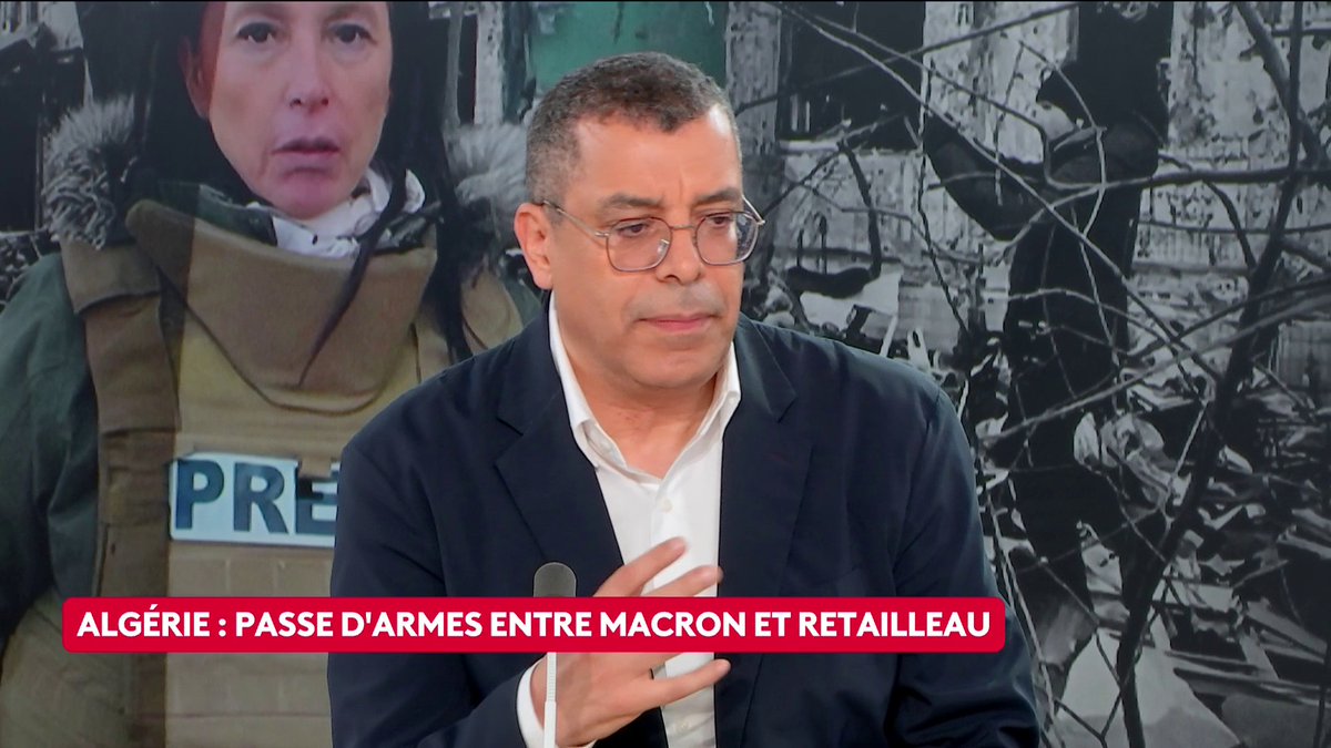 🔴 🗣️ "Emmanuel Macron a utilisé le mot maboul, [et] c'est un mot en arabe", souligne le journaliste pour France Médias Monde Mustapha Tossa. Le président a fustigé ce lundi les "mabouls" qui veulent "se fâcher" avec l'Algérie. Alban Mikoczy #SurLeTerrain #Canal16