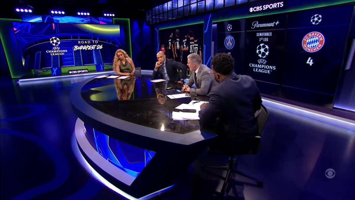 "The attacking play was out of this world" 🪐 Thierry Henry, Jamie Carragher and Micah Richards discuss the attacking masterclass on show in PSG v. Bayern Munich 🔥