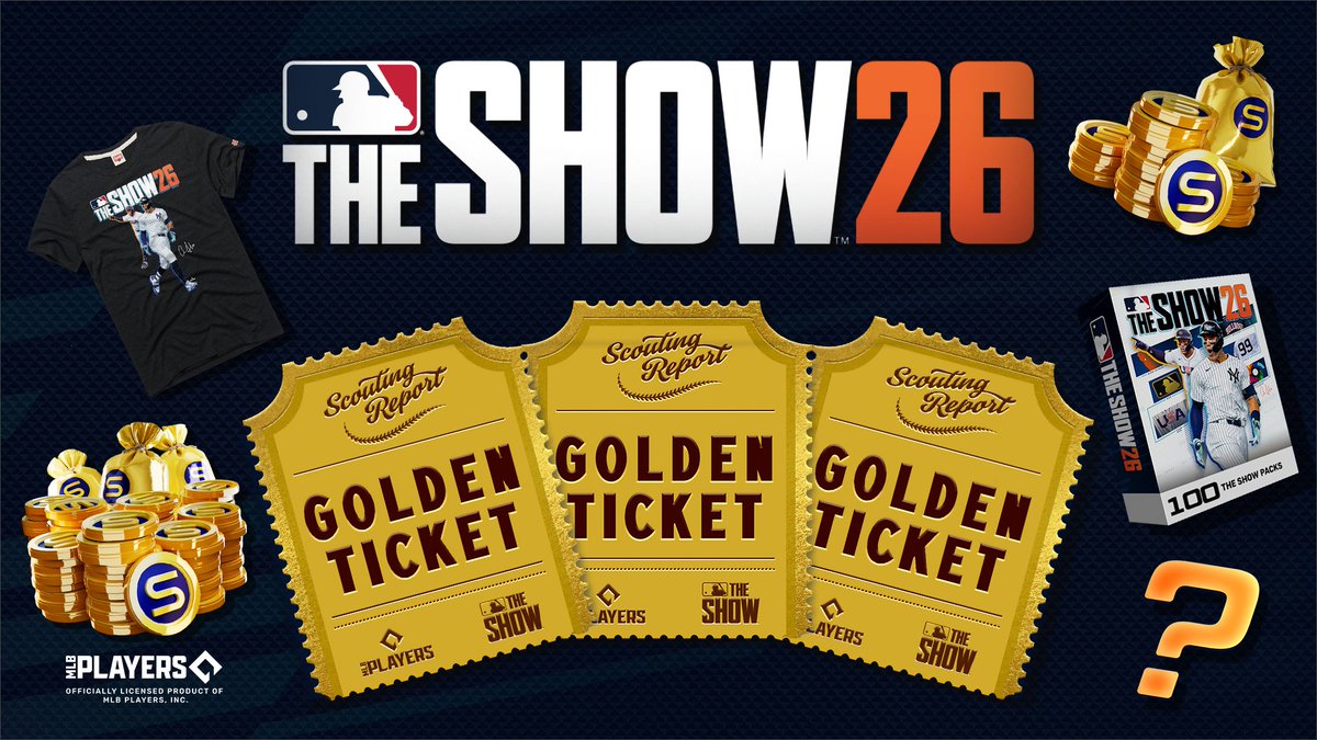 Golden Ticket is back for MLB The Show 26 Scouting Report subscribers! Stay subscribed for your chance to win awesome prizes every month through December. More winners. More rewards. More chances to win. Learn more: