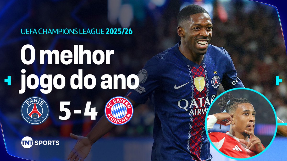 EU TE AMO, CHAMPIONS LEAGUE! 🥹❤️ Kvaratskhelia, Kane, Dembélé, Olise... Um jogaço simplesmente LENDÁRIO na partida de ida da semifinal: o PSG derrubou o Bayern de Munique por 5 a 4 no Parque dos Príncipes! 🔥😱 #CasaDaChampions #PósJogo #MFM #HBOMax