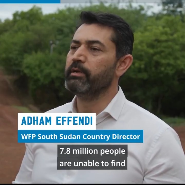 📍#SouthSudan: Conflict and displacement are driving a worsening hunger crisis. The latest data shows a risk of #famine areas hardest hit, and nearly 700,000 children in danger of severe and deadly malnutrition. ⚠️ More support is urgent or their future is at risk, WFP's Adham Effendi explains ⤵️