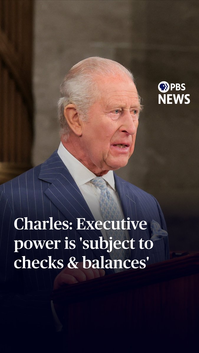 King Charles III stressed the principle that executive power is "subject to checks and balances," a vital part of the United States' constitutional government, during an address to Congress on Tuesday. "The Founding Fathers were bold and imaginative rebels with a cause," he said. "They declared independence by balancing contending forces and drawing strength in diversity." Charles noted that the Founding Fathers borrowed ideas from, among other places, the Magna Carta. The document, first issued in 1215, was foundational to English law and stated that the monarch and his government were subject to the rule of law. "The U.S. Supreme Court Historical Society has calculated that Magna Carta is cited in at least 160 Supreme Court cases since 1789, not least as the foundation of the principle that executive power is subject to checks and balances," he said. Charles was the first British monarch to address Congress since his mother, Queen Elizabeth II, in 1991. Tuesday was the second day of Charles and Queen Camilla's four-day U.S. visit, which is meant to mark the 250th anniversary of America's independence from Great Britain.