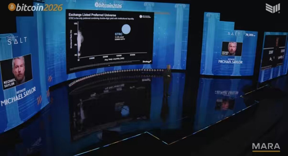 NEW: Michael Saylor explains that Strategy’s newest product $STRC is in a “hypergrowth” phase and has grown from $0 to a $38 billion dollar run rate in less than a year. You’re going to want to listen to this 🤯