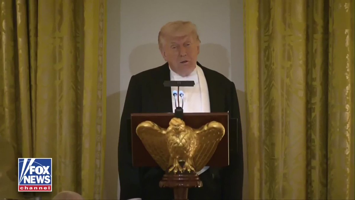 NOW: President Trump gets a laugh as he hosts King Charles at the White House. "I want to congratulate Charles on having made a fantastic speech today at Congress." "He got the Democrats to stand, I've never been able to do that."