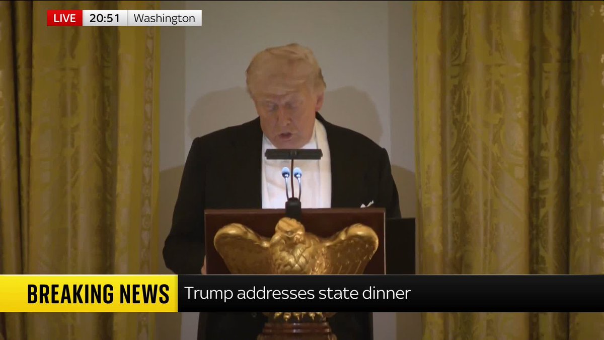 "Charles agrees with me even more than I do… We're never going to let that opponent have a nuclear weapon." President Trump appears to reveal a conversation he and King Charles had about Iran, and claims the monarch agrees with him.