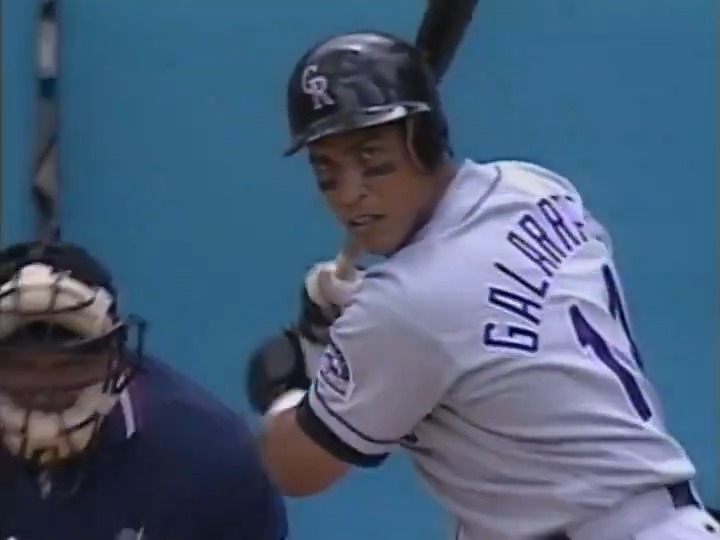 Don’t even try to tell me that this Andres Galarraga nuke off Kevin Brown at Pro Player Stadium was going any less than 800 feet